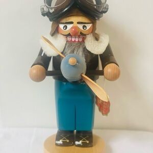 Vintage Steinbach 10 1/2 Aviator Nutcracker
